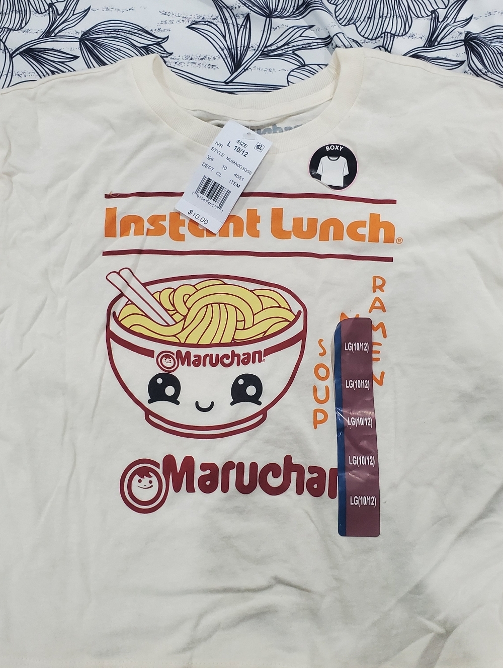 Kids 'Instant Lunch' Graphic Tee - Cream